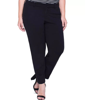 Liverpool Los Angeles Plus Size Kelsey Mid-Rise Slim-Leg Pants Size 16W MSRP$98