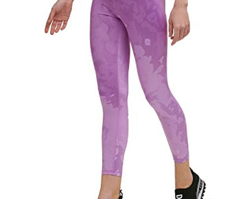 DKNY Women's Purple High Waist 7/8 Yoga Leggings (Purple, Size XS)
