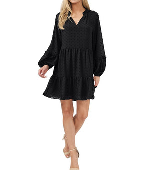 CeCe womens Baby Doll Dress, Size M, Black