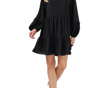 CeCe womens Baby Doll Dress, Size M, Black