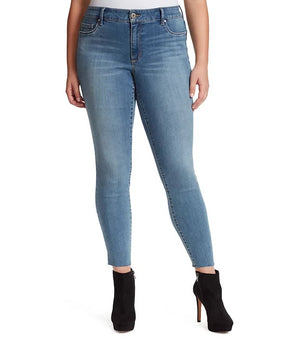 Jessica Simpson Trendy Kiss Me Super-Skinny Jeans Blue Plus Size 24W MSRP $80