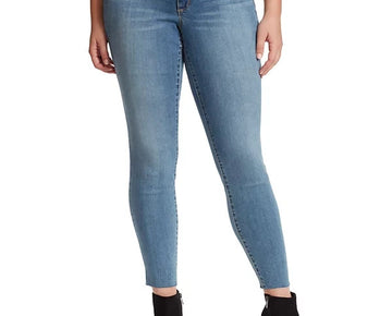 Jessica Simpson Trendy Kiss Me Super-Skinny Jeans Blue Plus Size 24W MSRP $80