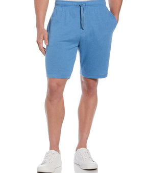 CUBAVERA Men's Solid Double-Knit 9" Drawstring Shorts Blue Size M MSRP $60