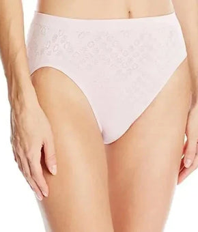 Bali 3-Pack Women's Comfort Revolution Brief Panties soft Pink Brown Size 8/9