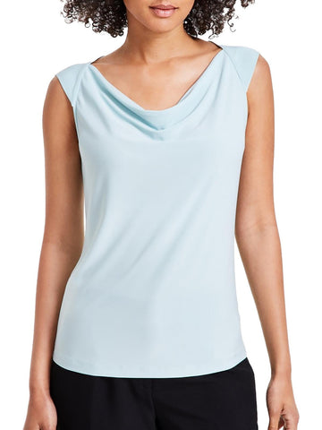 Kasper Womens Solid Blouse