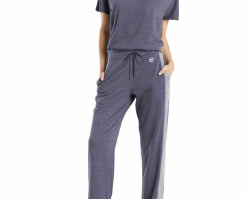 Josie Natori Women's Chi French Terry Pants Blue Size XL MSRP $68