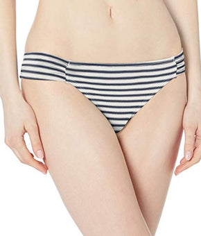 Carve Designs Womens Cardiff Bottom, Dash Stripe, Size XL Swimwear Black