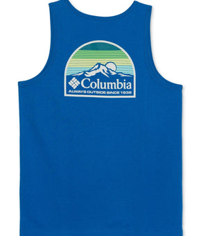 Columbia Mens Regular fit Sleeveless Graphic Tank Top Shirt Small Blue