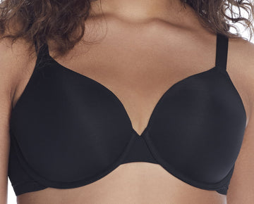 DKNY Womens Lace Comfort T-Shirt Bra Style-DK7081 Black Size 40D