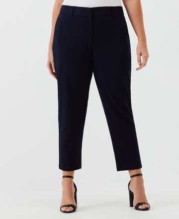 Rafaella Plus Size Straight Leg Ankle Pants Black Size 20W MSRP $89