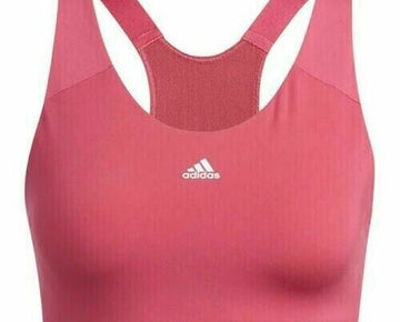 adidas Women's Ultimate Alpha High-Support Sports Bra pink Size XS MSRP $50