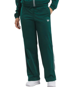 Reebok Women's Identity Straight-Leg Tricot Track Pants Green Size XL