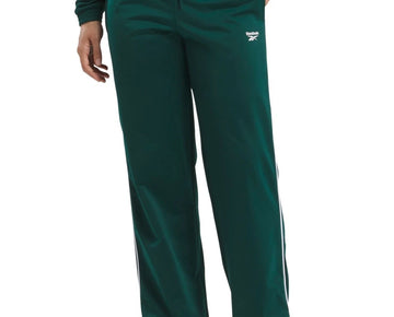 Reebok Women's Identity Straight-Leg Tricot Track Pants Green Size XL