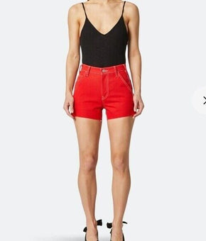 Hudson Jeans womens Cotton Carpenter Shorts Red Size 27