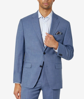 Sean John Mens Classic Fit Floral Suit Jacket Blue Size 38S MSRP $360