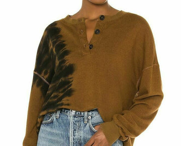 n:PHILANTHROPY Womens Pratt Crewneck Sweater, Size S, Brown MSRP $198