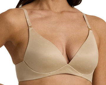 Lauren Ralph Lauren Comfort Repeat-Logo Wireless Light Beige Size 40DD MSRP $52