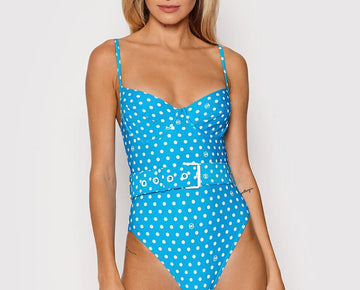 MICHAEL MICHAEL KORS Blue CYAN U-WIRE ONE PIECE Blue Size 6 MSRP $130