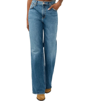 Silver Jeans Co. Women's Baggy Mid Rise Bootcut Jeans Blue Size 27 / 33 $88