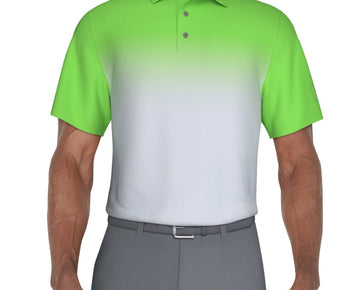 Pga Tour Men Athletic fit Short Sleeve Polo Shirt XL Green Stretch