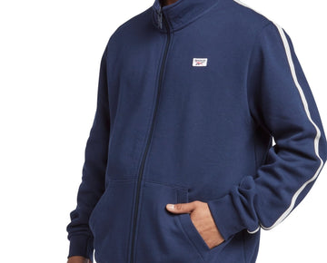 Reebok Men Classic fit Track Jacket Sweatshirt XXL Blue Solid