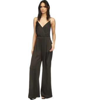 Michael Kors Sleeveless V-Neck Sleeveless Jumpsuit Black Size XL MSRP $195 SALE
