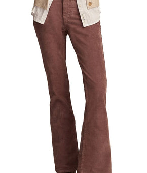 Lucky Brand Stevie High-Rise Corduroy Flare Pants Size 00/24 Huckleberry $109