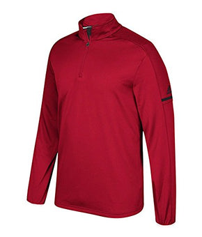 adidas Game Built Long Sleeve Quarter-Zip Top - Men's L Power Red/Black L