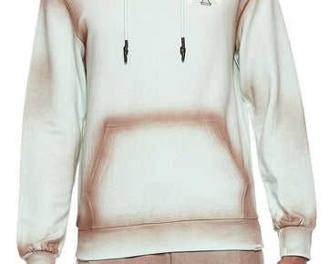 ELEVENPARIS Spray Paint Cotton Hoodie Green Brown Size L MSRP $148