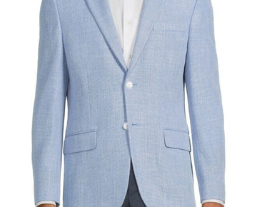 TOMMY HILFIGER Men's Slim-Fit Solid Weave Woven Blazer Blue Size 40L MSRP $295