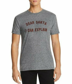 Kid Dangerous Men Dear Santa Short Sleeve Tee Heather Grey Size XL