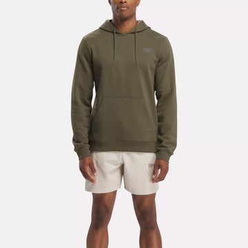 Reebok Reebok Identity Fleece Olive Green Hoodie Size 2XL