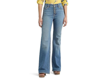 Lauren Ralph Lauren High-Rise Flare Jean Blue Size 12 MSRP $165