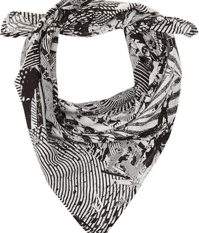 Volcom Men's Usst Collage Print Snowboard Bandana Black White One Size