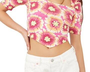 Free People Women's Give Me More Crop Top Pink Size XS