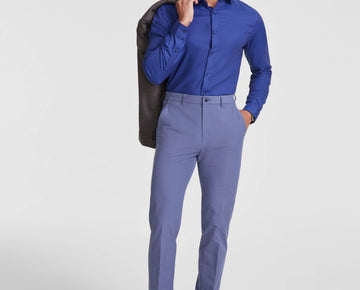 Michael Kors Men's Classic Fit Performance Fall Dress Pants Blue Size 34x32 $95