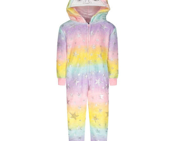 Max & Olivia Toddler Girls Unicorn Footed Pajama One Piece Pink Size 3T