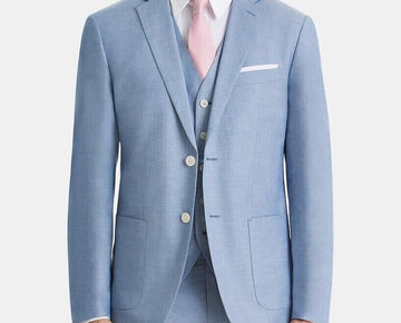 Ralph Lauren Mens Light Blue Cotton Blazer Jacket 36R MSRP $142
