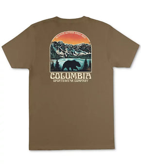 Columbia Men's Commute Landscape Logo Graphic T-Shirt light Brown Size 2XL $28