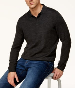 Mens Club Room Sweater Knit Ebony Heather Size 2XL
