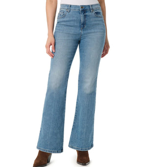 Gloria Vanderbilt Petite Size 12P Amanda Flared Stretch High-Rise Jeans Blue $54