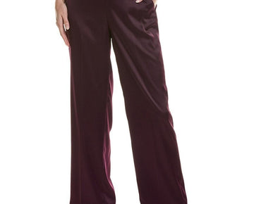 Anne Klein womens Wide Leg Pant, Size M, Purple MSRP $99