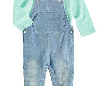 First Impressions Baby Boys 2-Pc. Long-Sleeve Blue Size 0-3 months