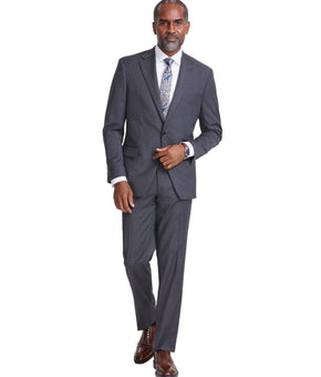 Tallia Mens Classic fit Suit Jacket Blazer Size 44S Dark Grey Solid MSRP $360