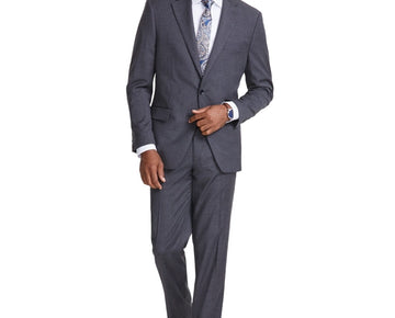 Tallia Mens Classic fit Suit Jacket Blazer Size 44S Dark Grey Solid MSRP $360