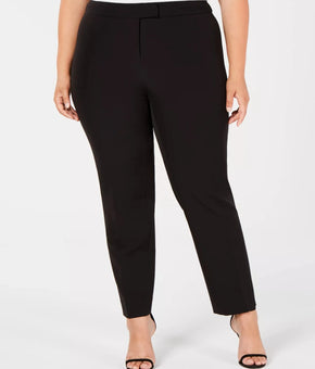 Anne Klein Plus Size Stretch Bowie Pant Black Size 24W Black MSRP $99