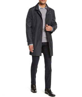 Calvin Klein Men's Munson Slim-Fit Modern Raincoat - Charcoal Gray SIze 38S $395