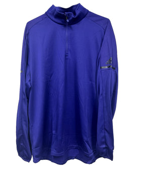 ADIDAS 1/4 ZIP MENS PULLOVER SHIRT PURPLE Size XXL MSRP $75