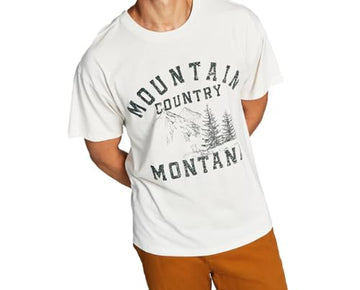 And Now This Mens Crewneck Short Sleeve Graphic T-Shirt Ivory Size XL