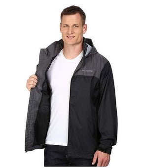 Columbia Mens Regular fit Raincoat Coat 2XLT Grey Black